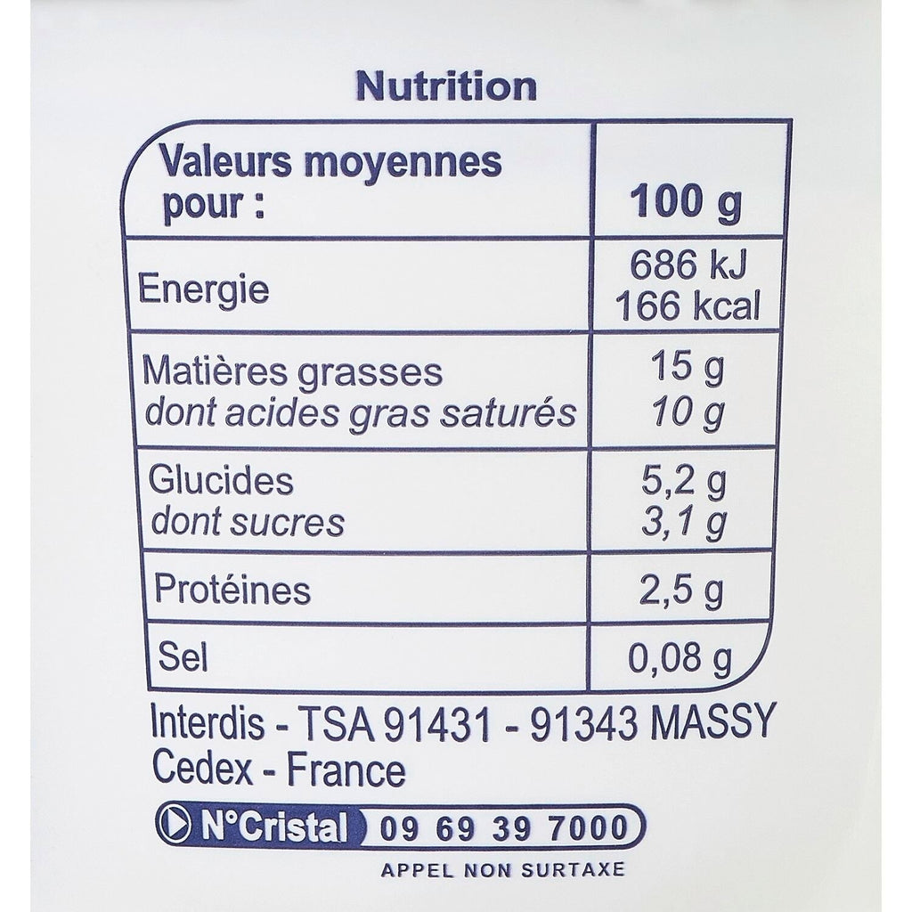 Crème Fraîche Légère 15% Mat Gr - SIMPL - Le pot de 50 CL - Frais 5 jours et +