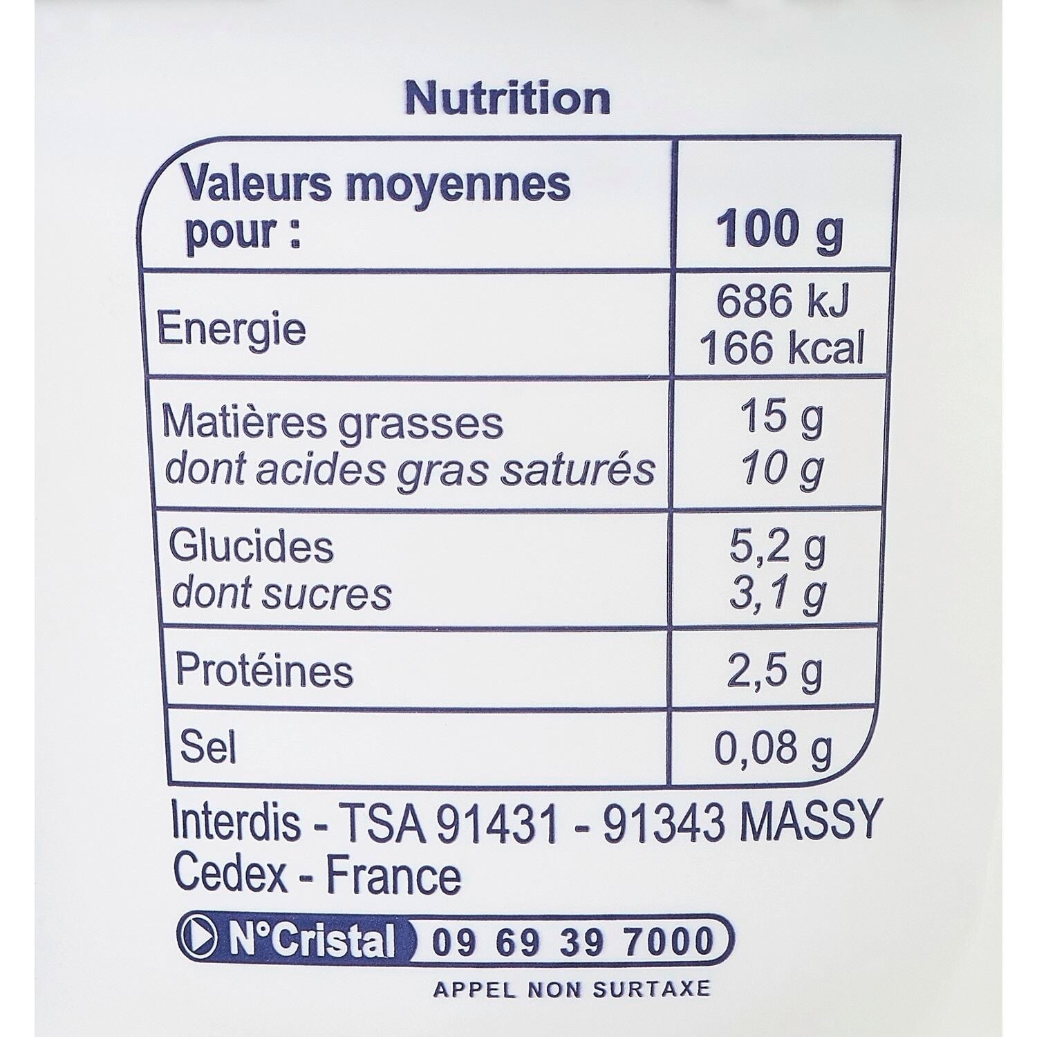 Crème Fraîche Légère 15% Mat Gr - SIMPL - Le pot de 50 CL - Frais 5 jours et +