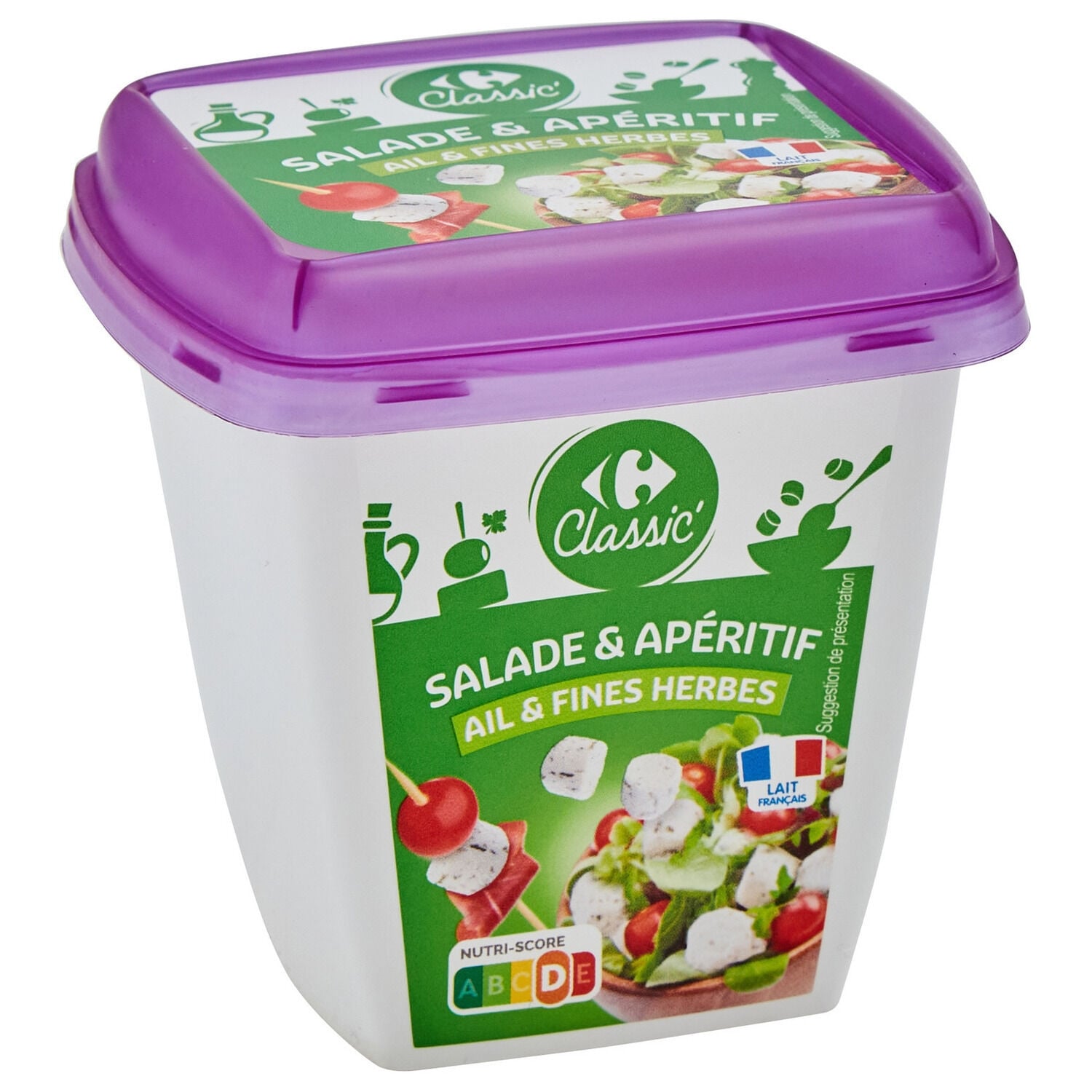 Fromage ail et fines herbes - CARREFOUR CLASSIC - La boite de 120 G - Frais 5 jours et +