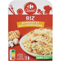 Plat cuisiné riz poulet champignons - CARREFOUR CLASSIC - La barquette de 300 G - Frais 2 jours et +