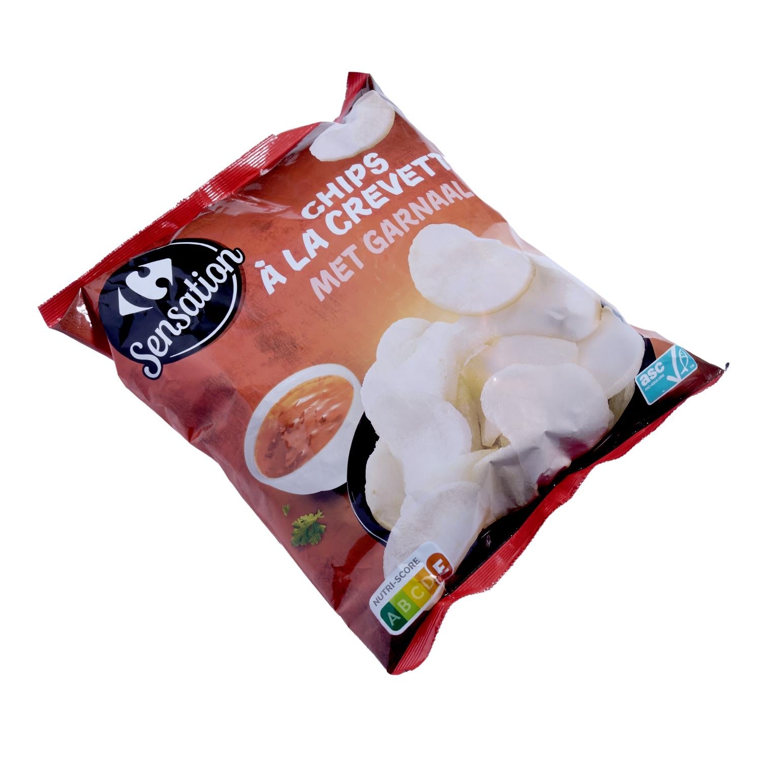 Chips de Crevettes - CARREFOUR SENSATION - Le sachet de 75 G