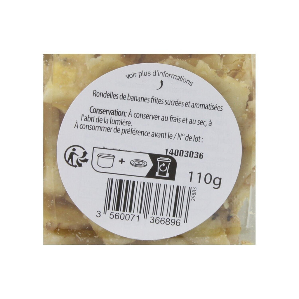 Banane chips - CARREFOUR LE MARCHE - La boite de 110 G - Frais 8 jours et +