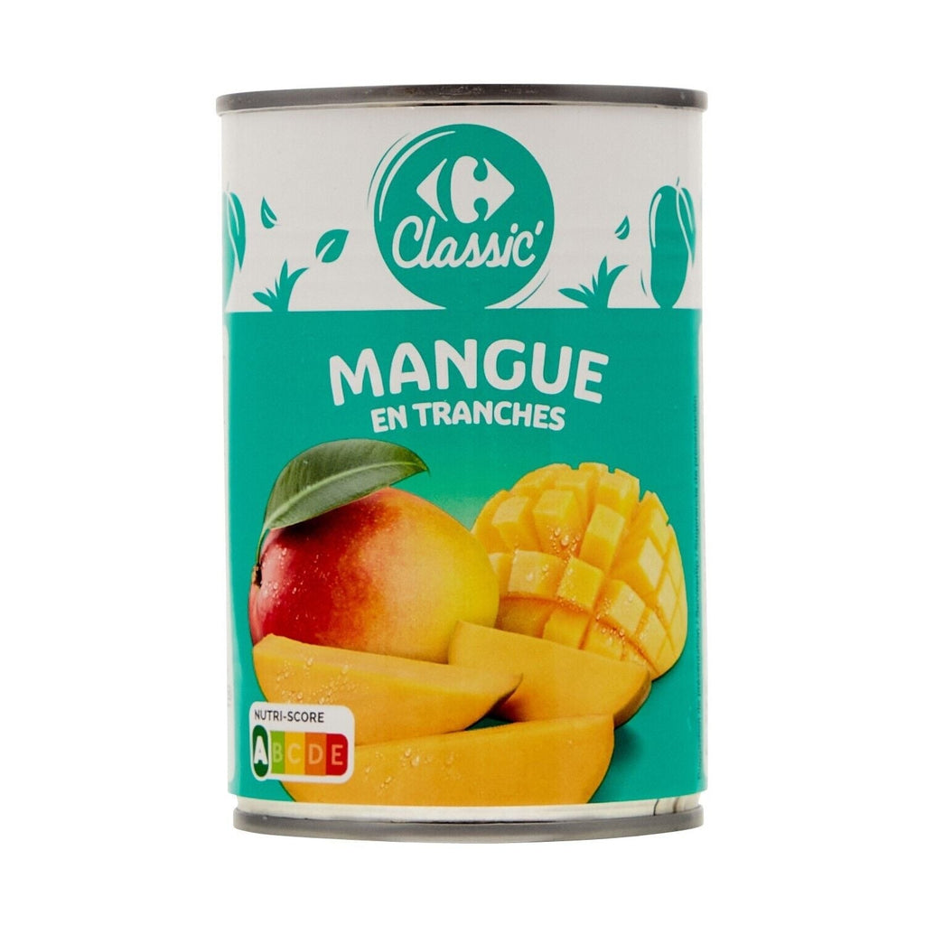 Fruits au Sirop Mangue en Tranches - CARREFOUR CLASSIC - La boite de 235 G