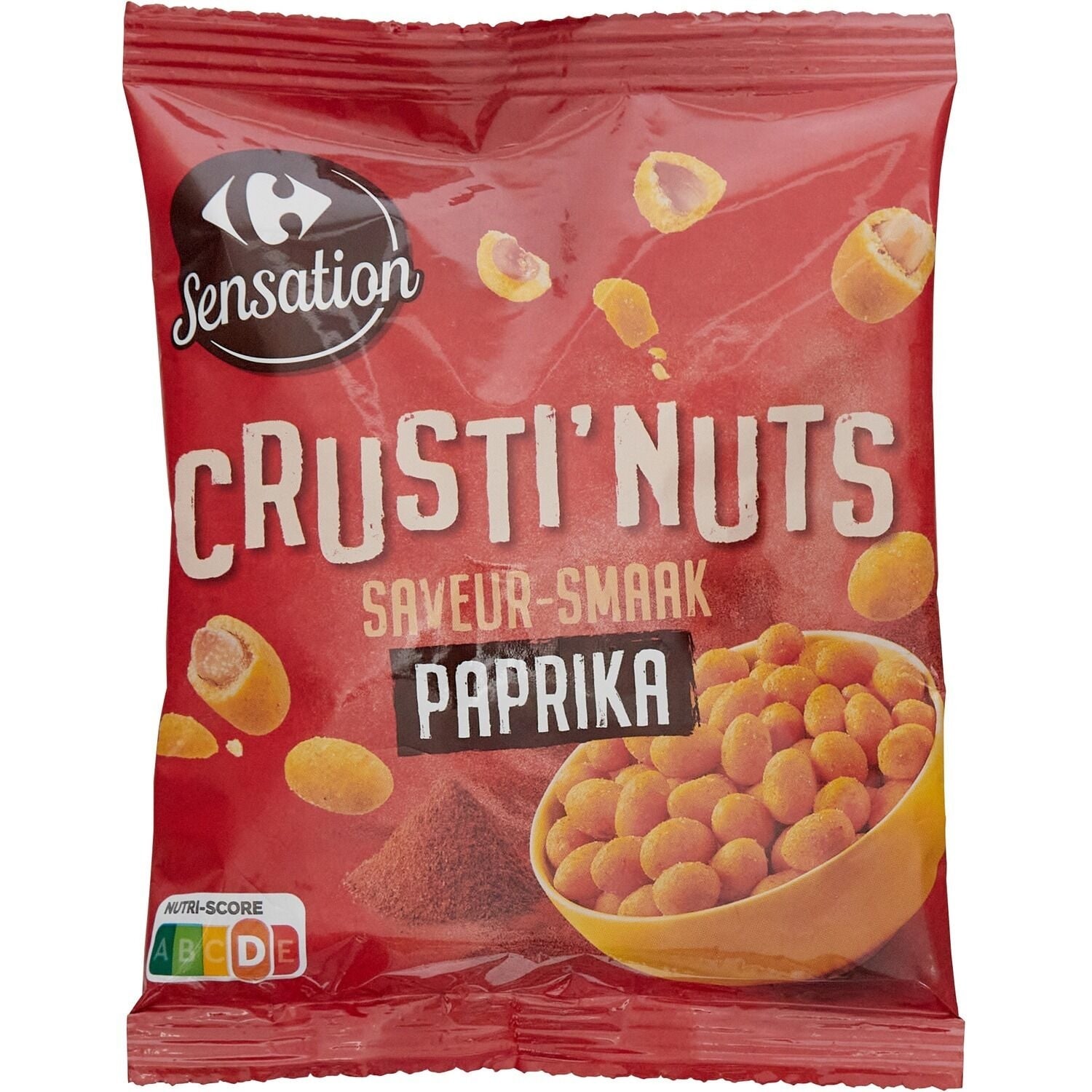Cacahuètes Enrobées Saveur Paprika - CARREFOUR SENSATION - La sachet de 150 G